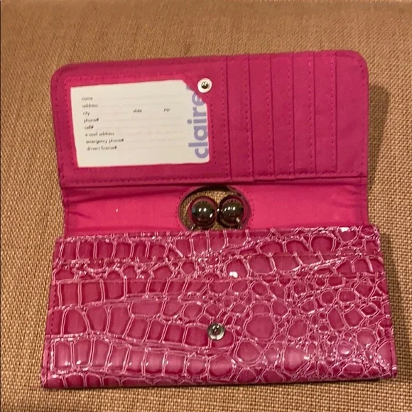 ~Claire’s~ Pink Wallet - Picture 2 of 4